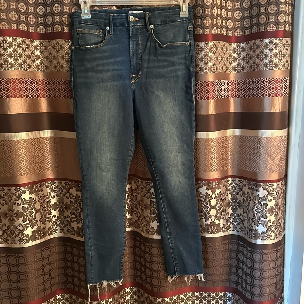Good American crop jeans